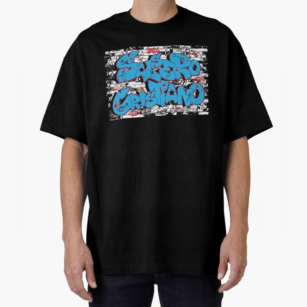Salsero Cristiano Oversized T-Shirt Show Championship Spirit for Match Day Hype around FIFA World Cup 2026 USA Canada Mexico, CR7, Brazil, Portugal and Argentina, Football History, Final Match Energy, Crowd Noise and Once in a Lifetime Moments;
