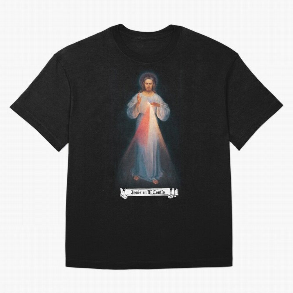 Imagen de la Divina Misericordia, JES¨²S EN T¨ª CONF¨ªO regalos cat¨®licos y cristianos, Oversized T-Shirt Show Up for the Glory of FIFA World Cup 2026 Group Stage for Fans of Mbappe and France, Bringing Champion Mindset, Group Stage Buzz, Knockout