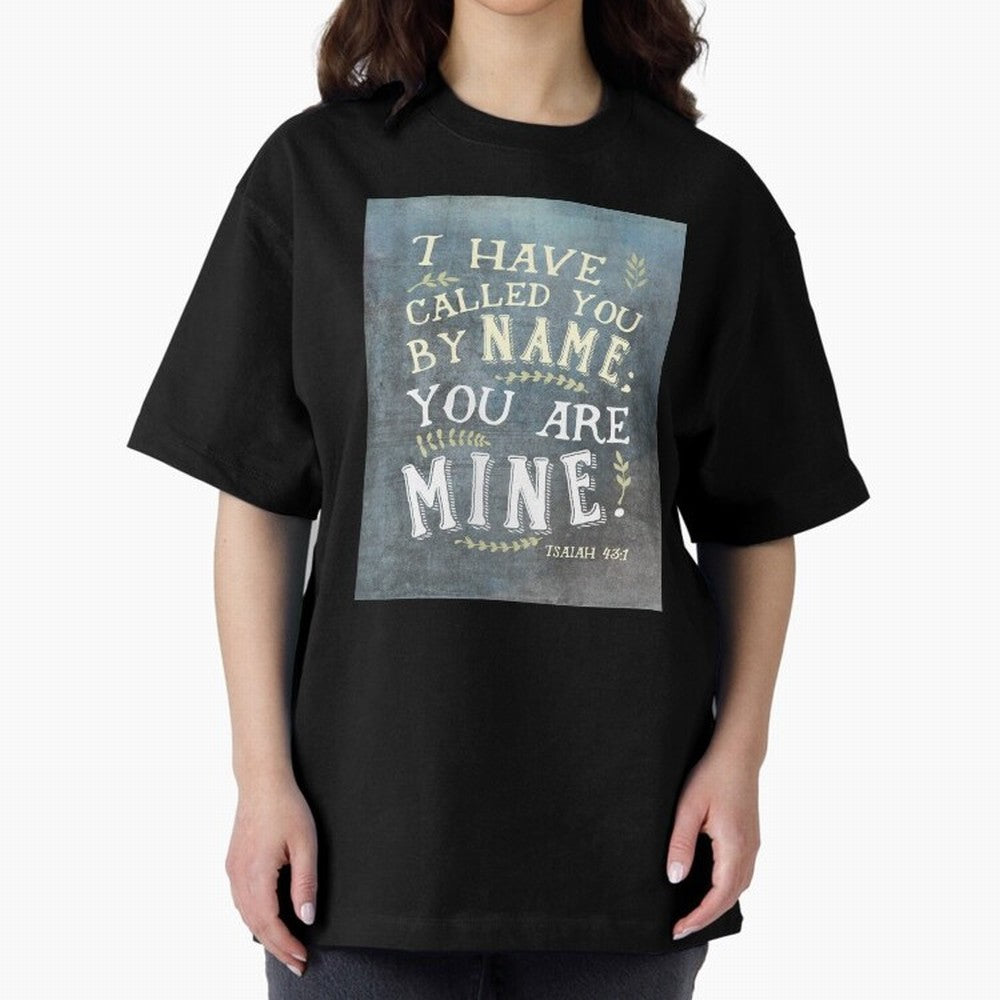 Isaiah 43:1: I Have Called You by Name Oversized T-Shirt Bring a Vintage Feel to FIFA World Cup 2026 Spirit, Featuring France and Portugal, Messi, CR7 and Mbappe, Football History, Final Match Energy, Crowd Noise and Once in a Lifetime Moments;