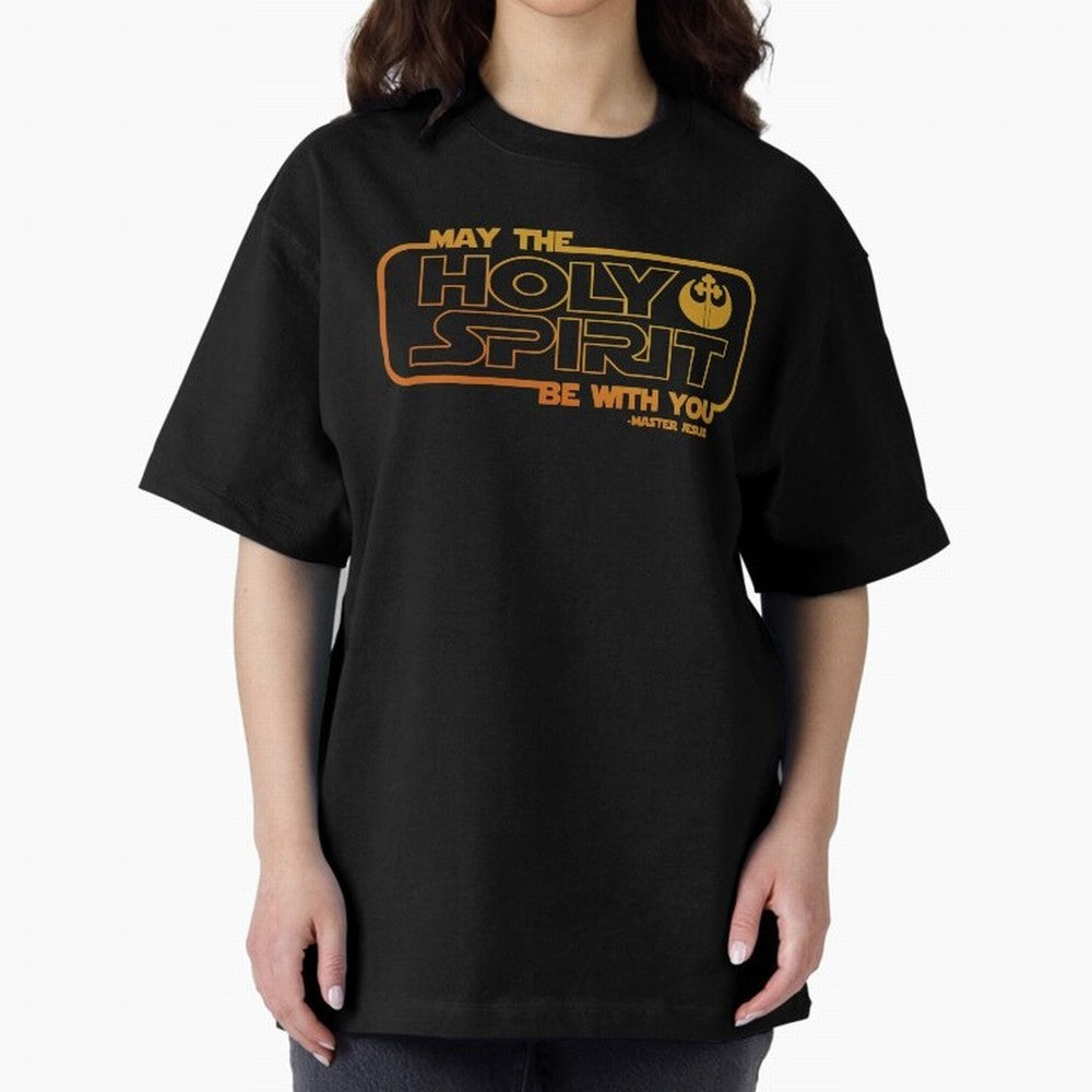 May the Holy Spirit Be with you Oversized T-Shirt Capture Match Day Hype around FIFA World Cup 2026 USA Canada Mexico, Messi and Cristiano Ronaldo, Germany, Sports Nostalgia, International Competition, Famous Players and Unforgettable Victories;