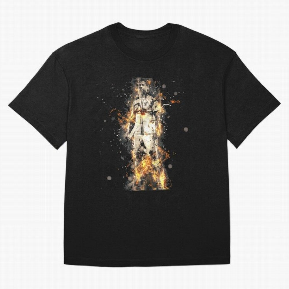 Ronaldo On Fire T Shirt Cristiano Cr7 Soccer S Jersey Men Madrid 7 Portugal Football Real White Kids Tee Mens Black Oversized T-Shirt Stand Proud for FIFA World Cup 2026 USA Canada Mexico Spirit, Highlighting Argentina and Brazil, Haaland, Stadium