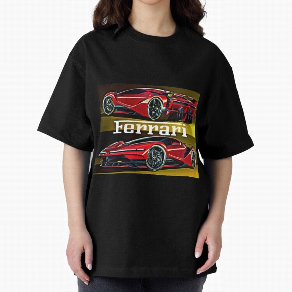 Ferarri F Concept Oversized T-Shirt Make Every Match About FIFA World Cup 2026 Group Stage for Fans of Cristiano Ronaldo and Argentina, France and Brazil, Bringing Champion Mindset, Group Stage Buzz, Knockout Tension and Passionate Fan Culture;