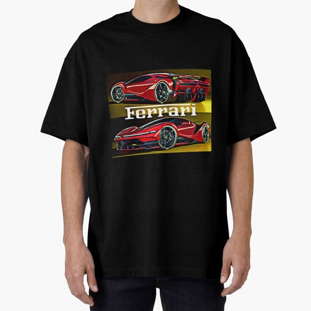 Ferarri F Concept Oversized T-Shirt Make Every Match About FIFA World Cup 2026 Group Stage for Fans of Cristiano Ronaldo and Argentina, France and Brazil, Bringing Champion Mindset, Group Stage Buzz, Knockout Tension and Passionate Fan Culture;