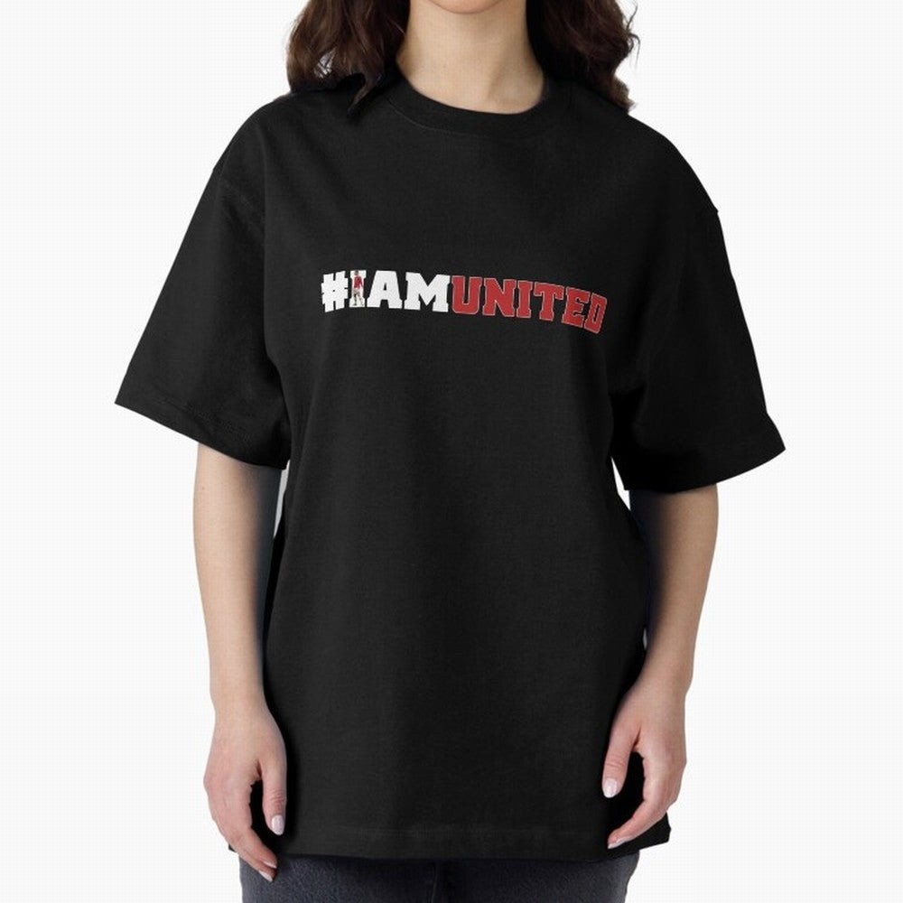 I am United Oversized T-Shirt Share FIFA World Cup 2026 Group Stage Built around Haaland, Portugal Energy, Football Festival Excitement, Trophy Ambitions, Country Rivalries and Star Player Buzz; Perfect for People Who Love Argentina, Brazil,