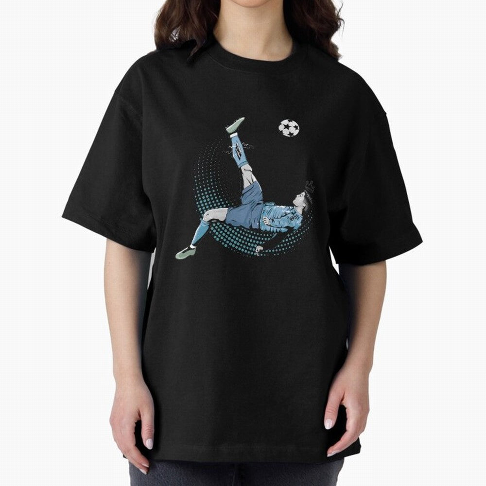 CR7 The Machine Oversized T-Shirt Stand Out with Spirit from FIFA World Cup 2026 USA Canada Mexico Spirit, with Argentina and Brazil, Haaland, Global Supporter Spirit, Legendary Goals, National Colors and Tournament Celebration; Perfect for Fans,