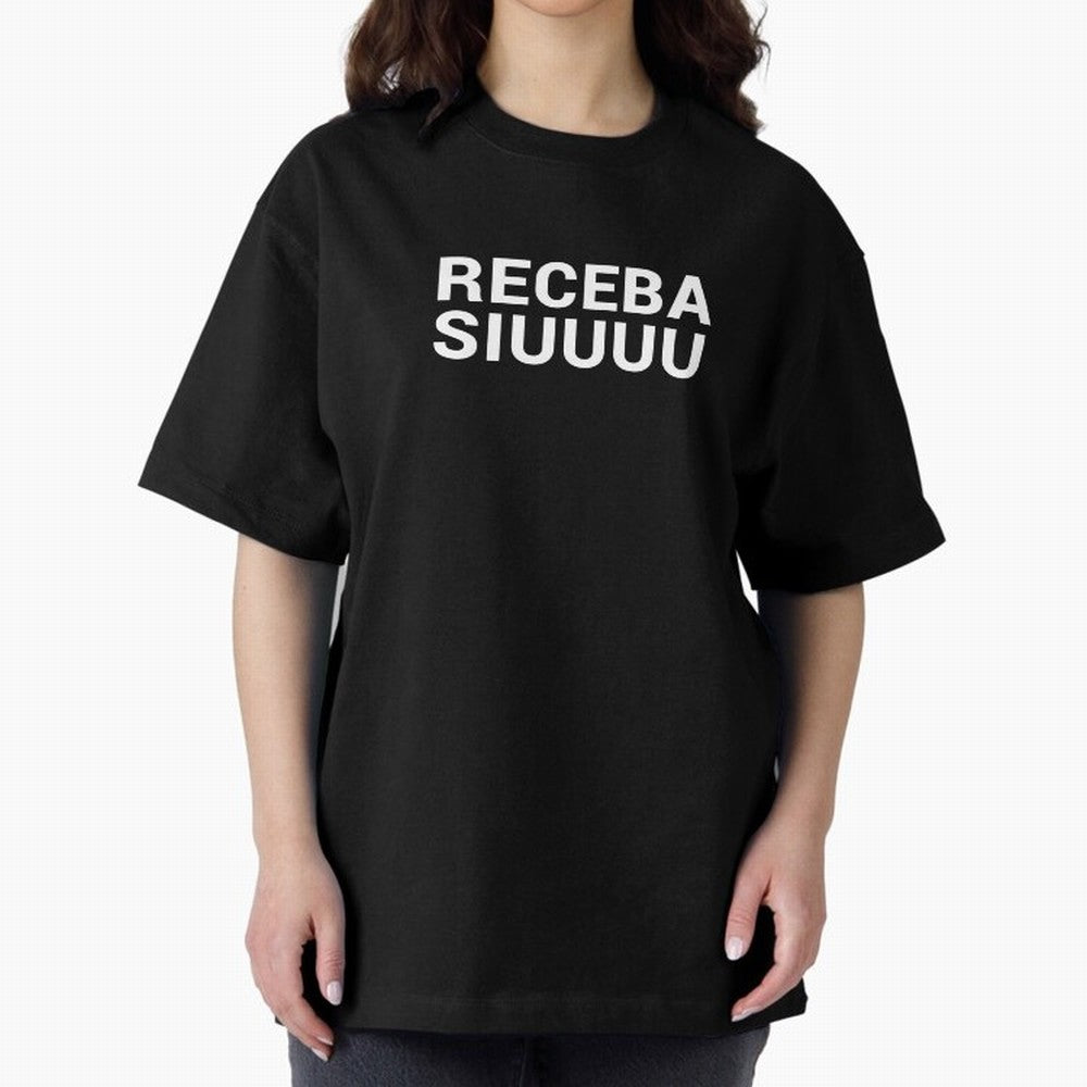 Receba siuuu Oversized T-Shirt Show Your Stadium Side during the FIFA World Cup 2026 Group Stage Journey through Haaland and Mbappe Highlights, Germany Pride, Sports Nostalgia, International Competition, Famous Players and Unforgettable Victories;