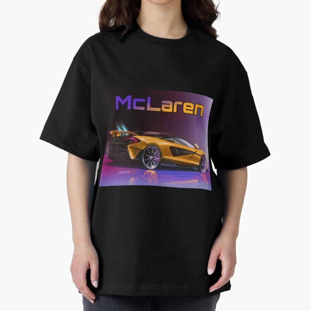 Mclaren in Gradient Metallic Color Oversized T-Shirt Make Game Day About the FIFA World Cup 2026 Journey through Haaland Highlights, Spain Pride, Stadium Chants, National Pride, Trophy Dreams and Unforgettable Football Memories; Ideal for