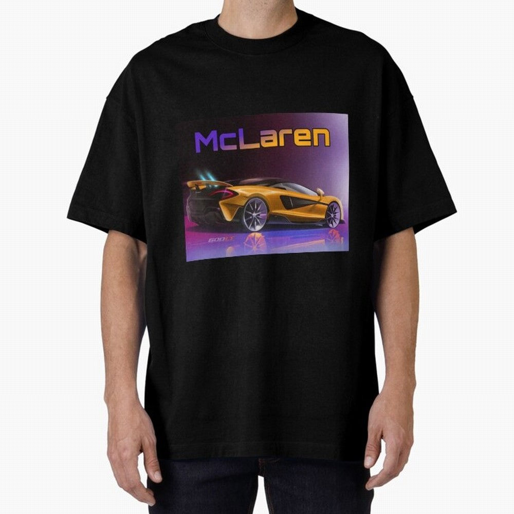 Mclaren in Gradient Metallic Color Oversized T-Shirt Make Game Day About the FIFA World Cup 2026 Journey through Haaland Highlights, Spain Pride, Stadium Chants, National Pride, Trophy Dreams and Unforgettable Football Memories; Ideal for