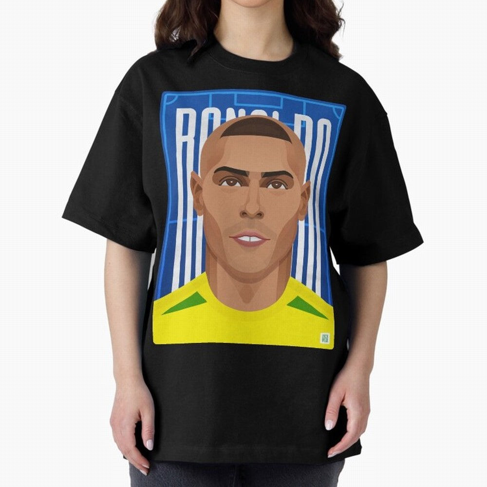 Ronaldo | The Phenomenon Oversized T-Shirt Bring Home FIFA World Cup 2026 Capturing Messi, Neymar and Mbappe, France Energy, Football Passion, Legendary Performances, Festival Vibes and Supporter Community; Made for Collectors Who Enjoy Iconic