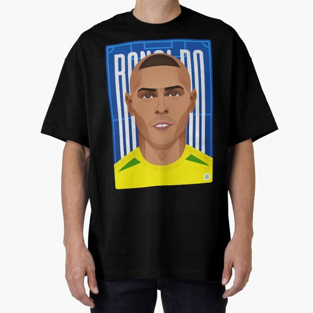 Ronaldo | The Phenomenon Oversized T-Shirt Bring Home FIFA World Cup 2026 Capturing Messi, Neymar and Mbappe, France Energy, Football Passion, Legendary Performances, Festival Vibes and Supporter Community; Made for Collectors Who Enjoy Iconic