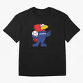 Footix - World Cup 98' Mascote Logo Oversized T-Shirt Honor Football Greatness during FIFA World Cup 2026 Made for Cristiano Ronaldo, Haaland and CR7, Spain Energy, Tournament Hype, Historic Matchups, Family Viewing Parties and Global Sports Pride;