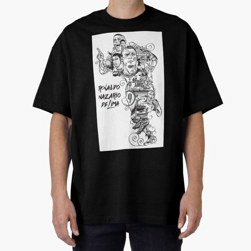 The R9 Era Oversized T-Shirt Bring International Match Energy to FIFA World Cup 2026 for Fans of Neymar, Haaland and Cristiano Ronaldo and France, Bringing Match Day Excitement, Supporter Culture, Golden Goals and Global Football Passion; Great for