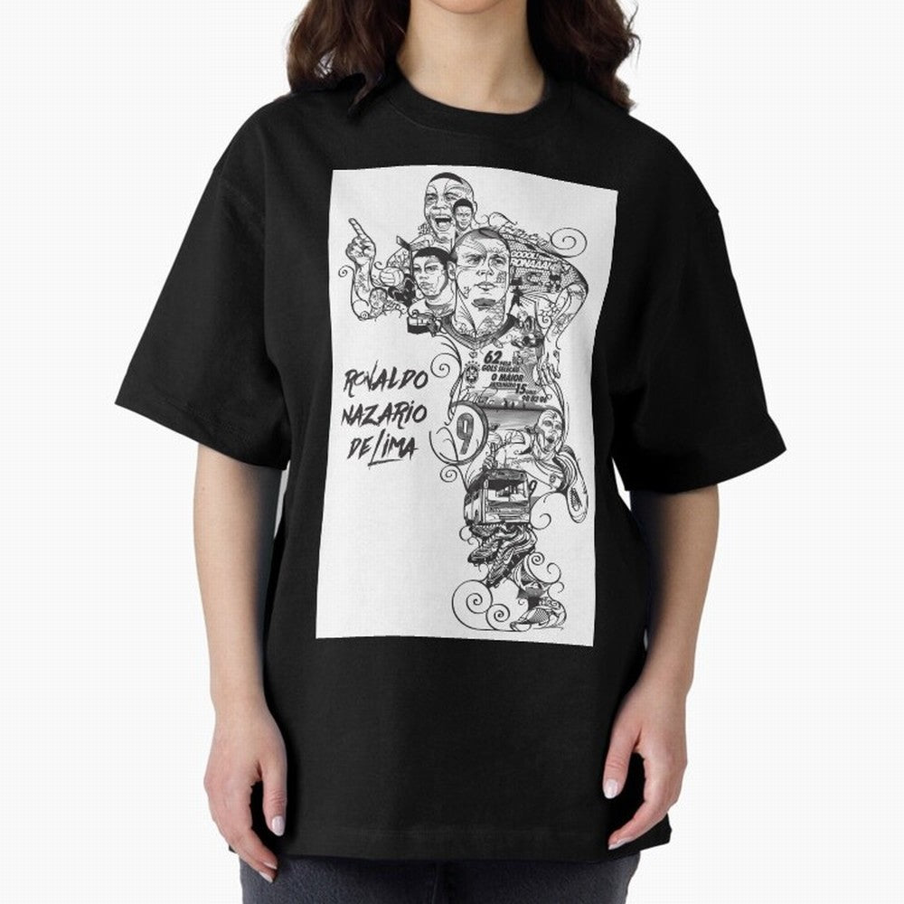 The R9 Era Oversized T-Shirt Bring International Match Energy to FIFA World Cup 2026 for Fans of Neymar, Haaland and Cristiano Ronaldo and France, Bringing Match Day Excitement, Supporter Culture, Golden Goals and Global Football Passion; Great for
