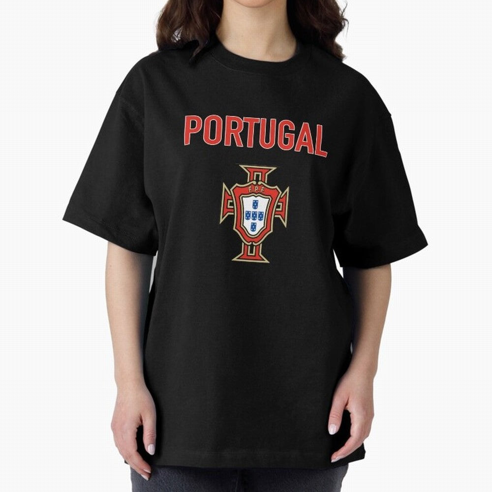 Portugal Oversized T-Shirt Back Your Heroes with Match Day Hype around FIFA World Cup 2026, Mbappe and Neymar, England, Champion Mindset, Group Stage Buzz, Knockout Tension and Passionate Fan Culture; Perfect for Supporters Who Want Bold Football