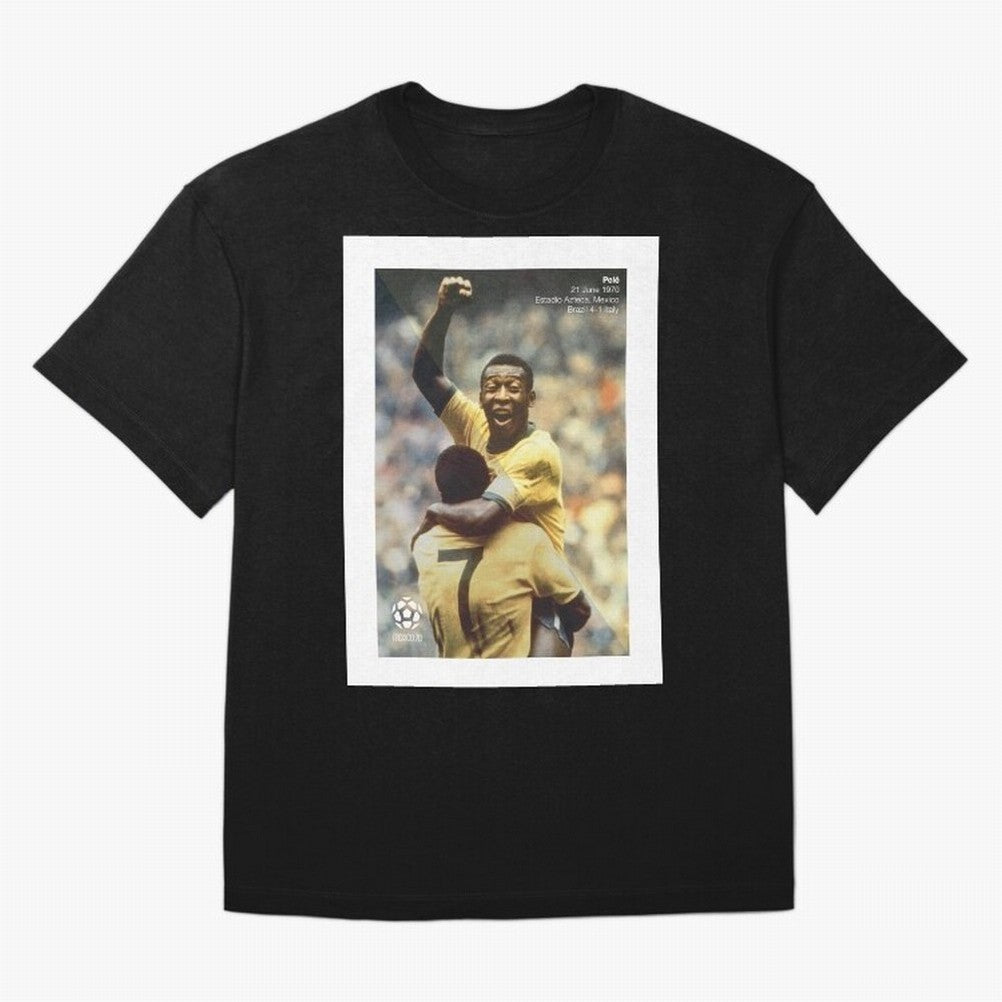 Pele Oversized T-Shirt Show Match Day Excitement for FIFA World Cup 2026 Group Stage Built around Messi, CR7 and Mbappe, Argentina Energy, Soccer Culture, Superstar Moments, National Team Dreams and Competitive Fire; Perfect for Supporters Who Want