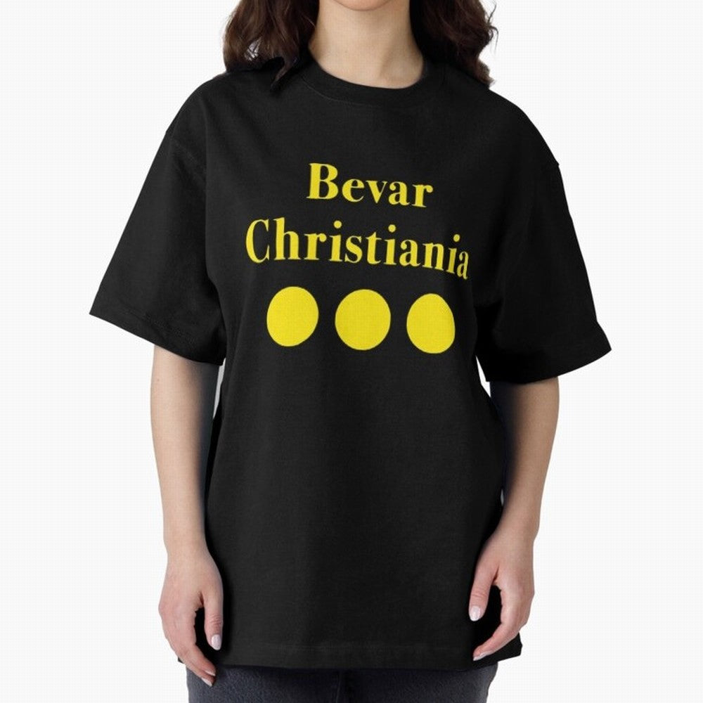 Bevar Christiania Oversized T-Shirt Embrace Global Football Passion for FIFA World Cup 2026 Group Stage, with Messi, Brazil, Classic Soccer Heritage, Championship Pressure, Fan Loyalty and International Pride; Created for Match Day Parties, Soccer
