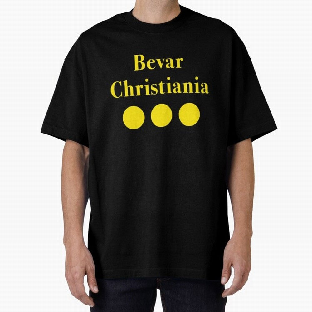 Bevar Christiania Oversized T-Shirt Embrace Global Football Passion for FIFA World Cup 2026 Group Stage, with Messi, Brazil, Classic Soccer Heritage, Championship Pressure, Fan Loyalty and International Pride; Created for Match Day Parties, Soccer