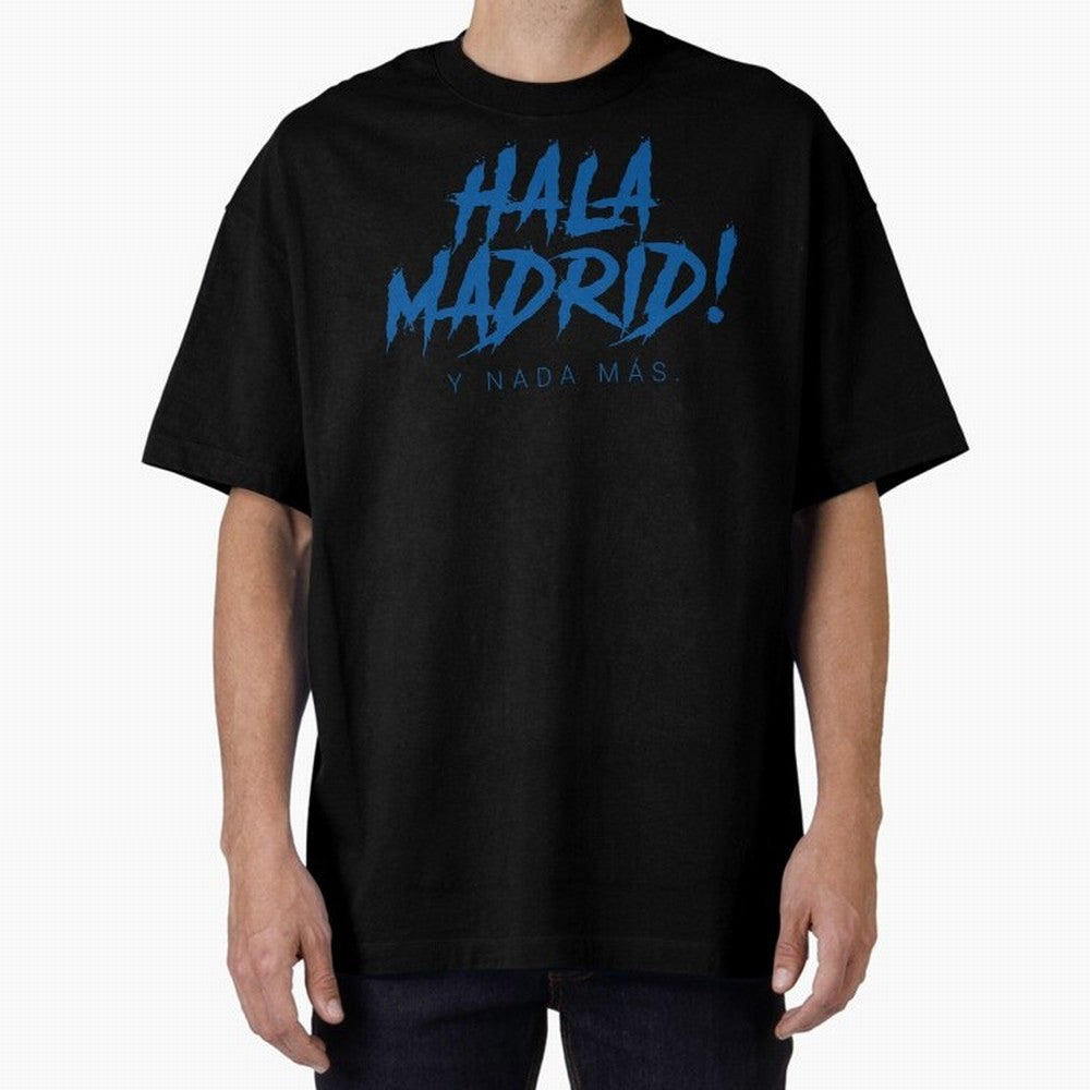 Hala Madrid Oversized T-Shirt Support Iconic Players in FIFA World Cup 2026 Group Stage Spirit, Filled with Argentina, Mbappe and Neymar, Champion Mindset, Group Stage Buzz, Knockout Tension and Passionate Fan Culture; Great for Supporters Who Love
