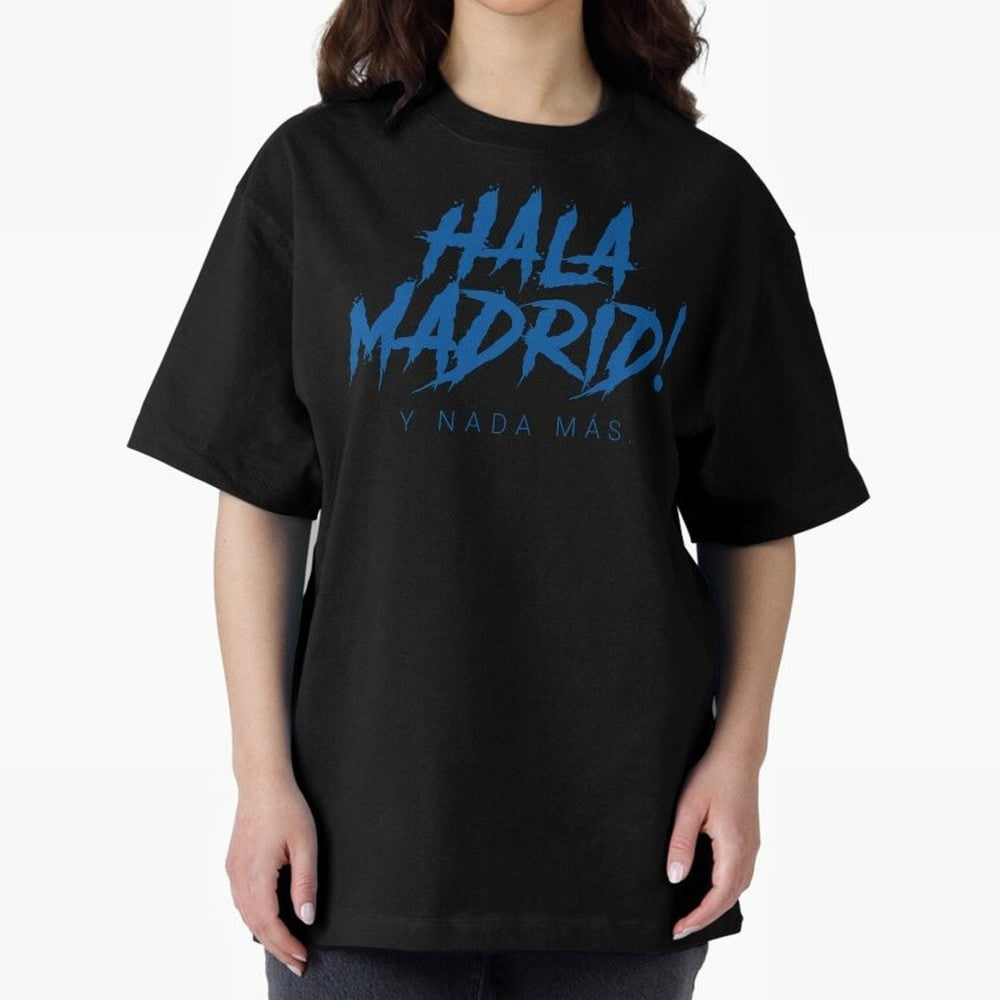 Hala Madrid Oversized T-Shirt Support Iconic Players in FIFA World Cup 2026 Group Stage Spirit, Filled with Argentina, Mbappe and Neymar, Champion Mindset, Group Stage Buzz, Knockout Tension and Passionate Fan Culture; Great for Supporters Who Love