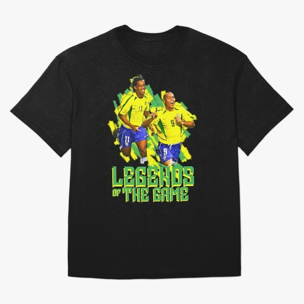 Ronaldinho and ronaldo brazil football print art Oversized T-Shirt Bring Global Tournament Vibes to Match Day Hype around FIFA World Cup 2026, Messi and Cristiano Ronaldo, France and Portugal, Match Day Excitement, Supporter Culture, Golden Goals