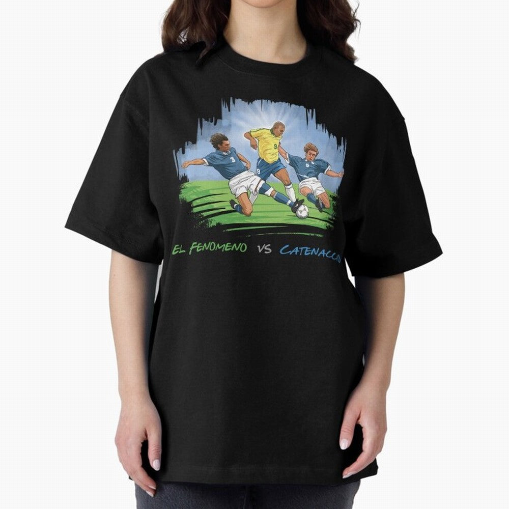 El Fenomeno Ronaldo Luis Nazario de Lima Oversized T-Shirt Turn Football Passion into the FIFA World Cup 2026 USA Canada Mexico Journey through Mbappe and Neymar Highlights, Brazil, Portugal and Argentina Pride, Classic Soccer Heritage,