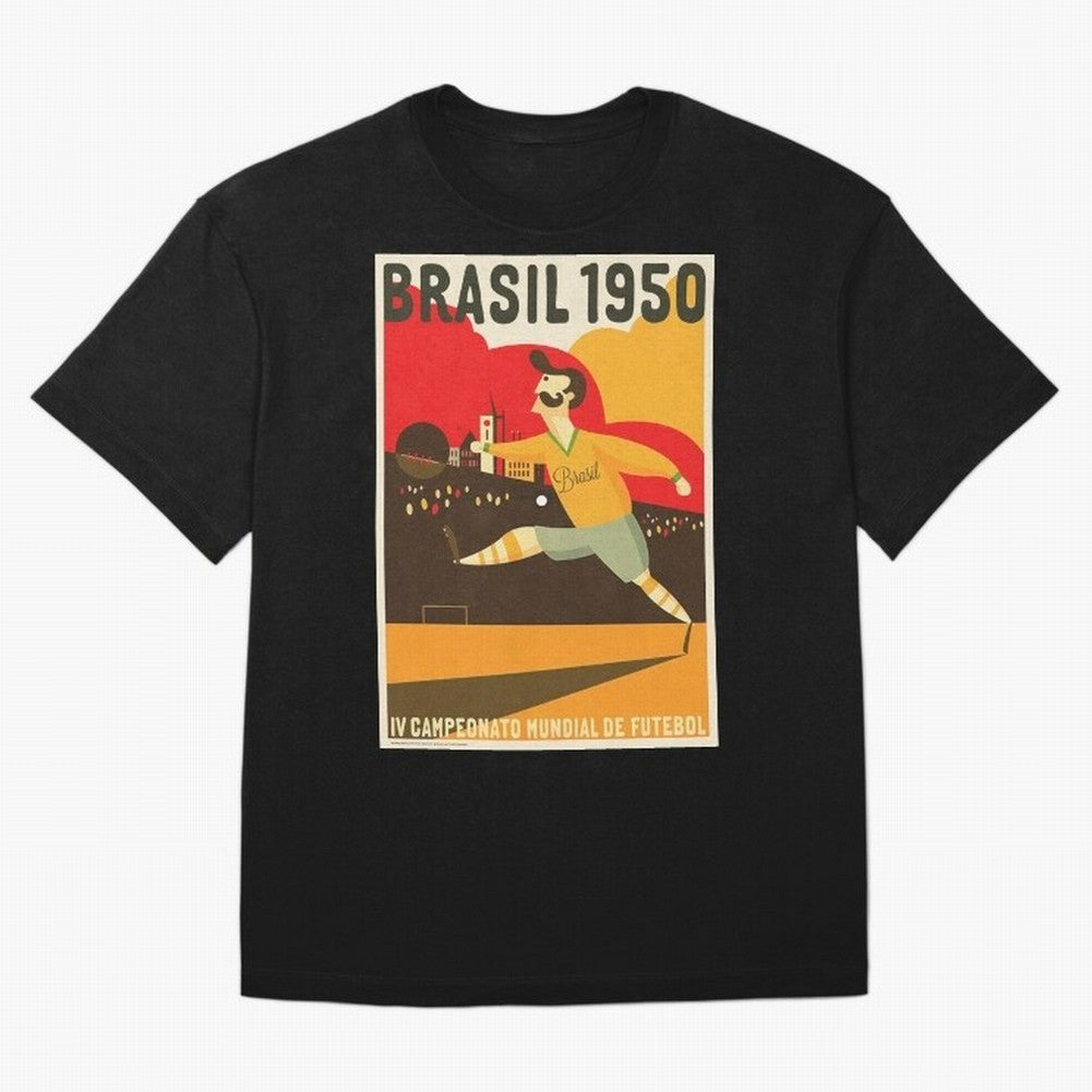 Brasil 1950 World Cup Oversized T-Shirt Live the Energy of Match Day Hype around FIFA World Cup 2026 USA Canada Mexico, Messi, CR7 and Mbappe, Spain and Netherlands, Fan Favorite Moments, National Team Passion, Big Match Drama and Soccer History;