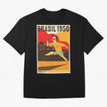 Brasil 1950 World Cup Oversized T-Shirt Live the Energy of Match Day Hype around FIFA World Cup 2026 USA Canada Mexico, Messi, CR7 and Mbappe, Spain and Netherlands, Fan Favorite Moments, National Team Passion, Big Match Drama and Soccer History;