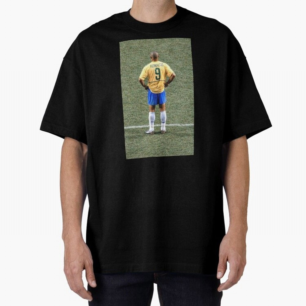 Illustration Ronaldo Luis Nazario de Lima Oversized T-Shirt Honor Champions and Dreams in the FIFA World Cup 2026 Group Stage Journey through Messi and Cristiano Ronaldo Highlights, Argentina and Brazil Pride, Football History, Final Match Energy,