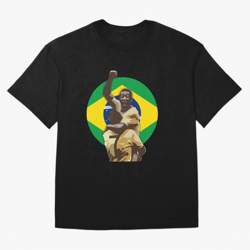 Pele Greates Footbal Player in History - Joga Bonito Oversized T-Shirt Join the FIFA World Cup 2026 Group Stage Journey through Mbappe Highlights, Argentina, France and Brazil Pride, Fan Favorite Moments, National Team Passion, Big Match Drama and