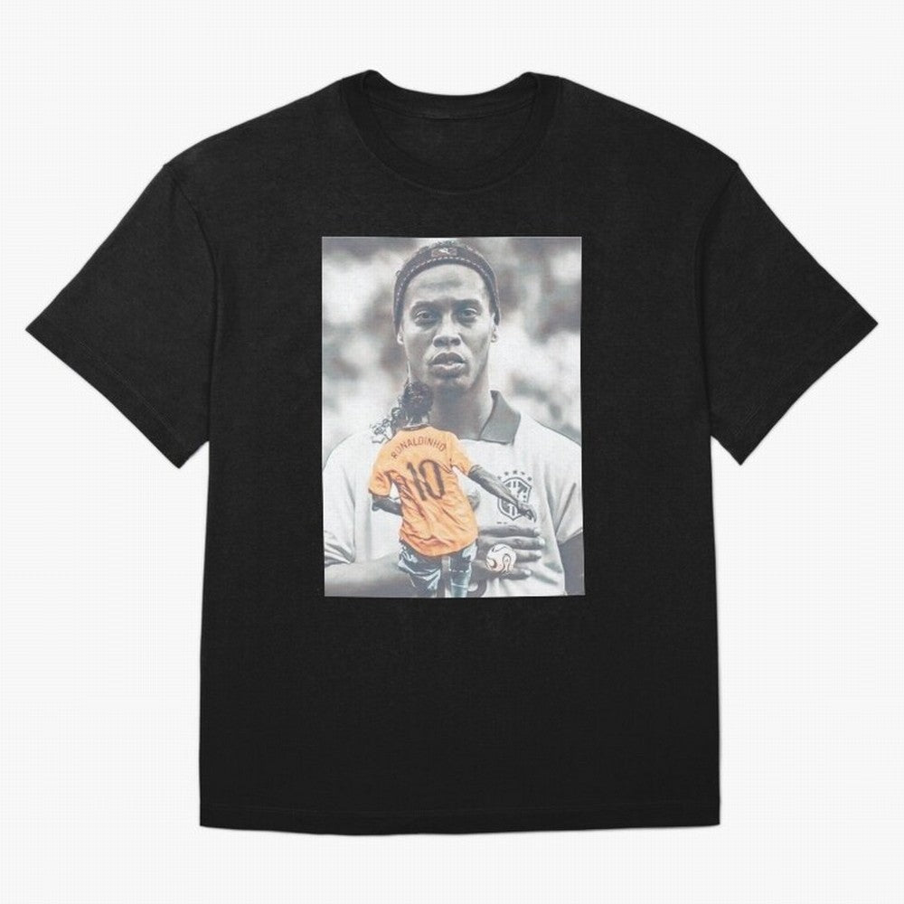 Wallpaper Ronaldinho Illustration Oversized T-Shirt Celebrate Rivalries and Pride in FIFA World Cup 2026 Group Stage Filled with Messi, CR7 and Mbappe, Brazil Energy, Stadium Chants, National Pride, Trophy Dreams and Unforgettable Football