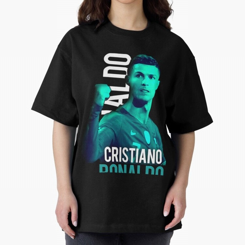 Ronaldo Ronaldo vector Oversized T-Shirt Bring Supporter Culture to FIFA World Cup 2026 USA Canada Mexico Inspired by Haaland, Portugal Energy, Classic Soccer Heritage, Championship Pressure, Fan Loyalty and International Pride; Great for