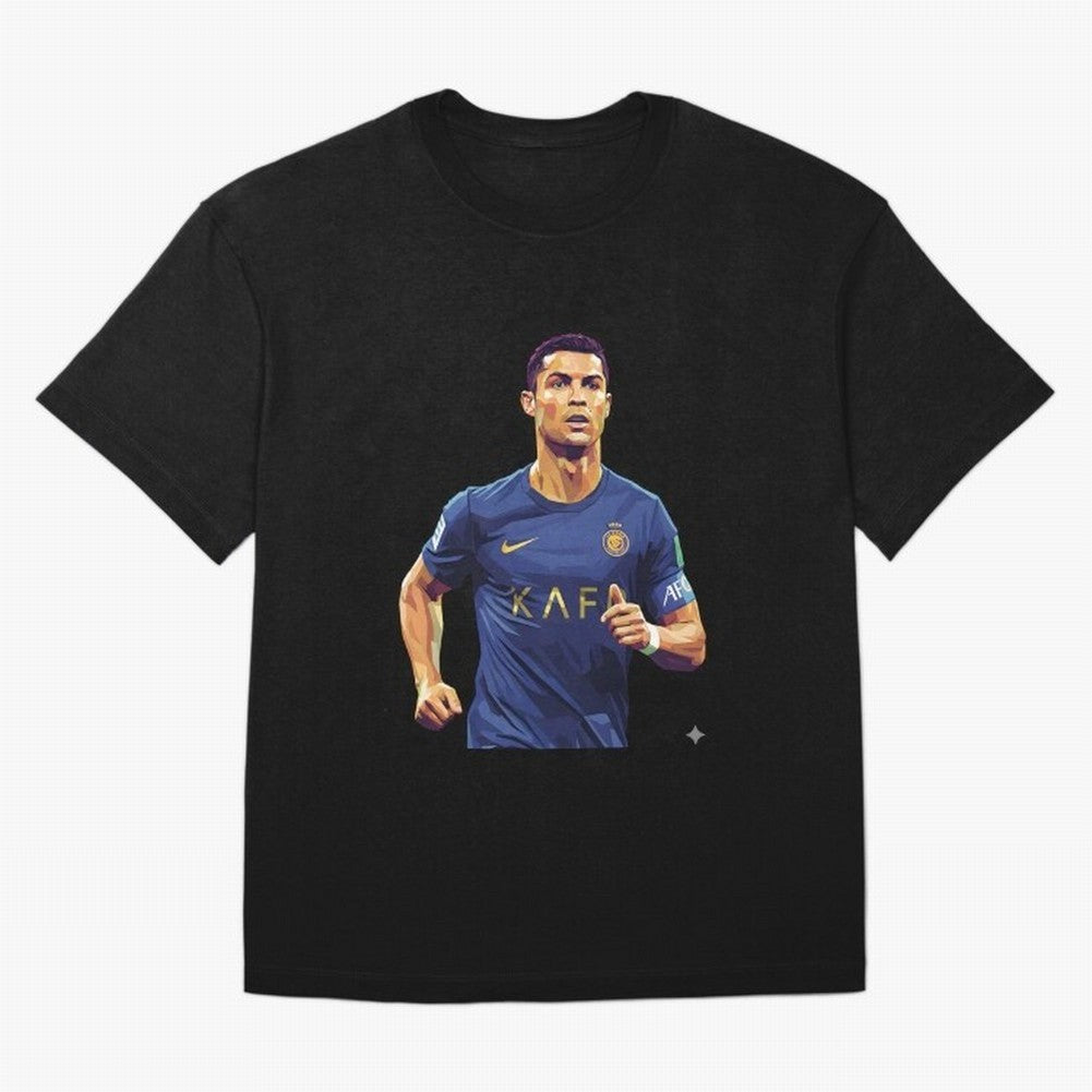 Ronaldo pop art Oversized T-Shirt Refresh Global Football Passion for FIFA World Cup 2026 Group Stage, Celebrating CR7, Portugal, Spain and Germany, Stadium Chants, National Pride, Trophy Dreams and Unforgettable Football Memories; Ideal for