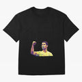 Ronaldo pop art Oversized T-Shirt Carry the Dream of Match Day Hype around FIFA World Cup 2026 Group Stage, CR7 and Messi, England, France and Netherlands, Worldwide Fan Energy, Dramatic Goals, Stadium Lights and Championship Celebrations; Ideal