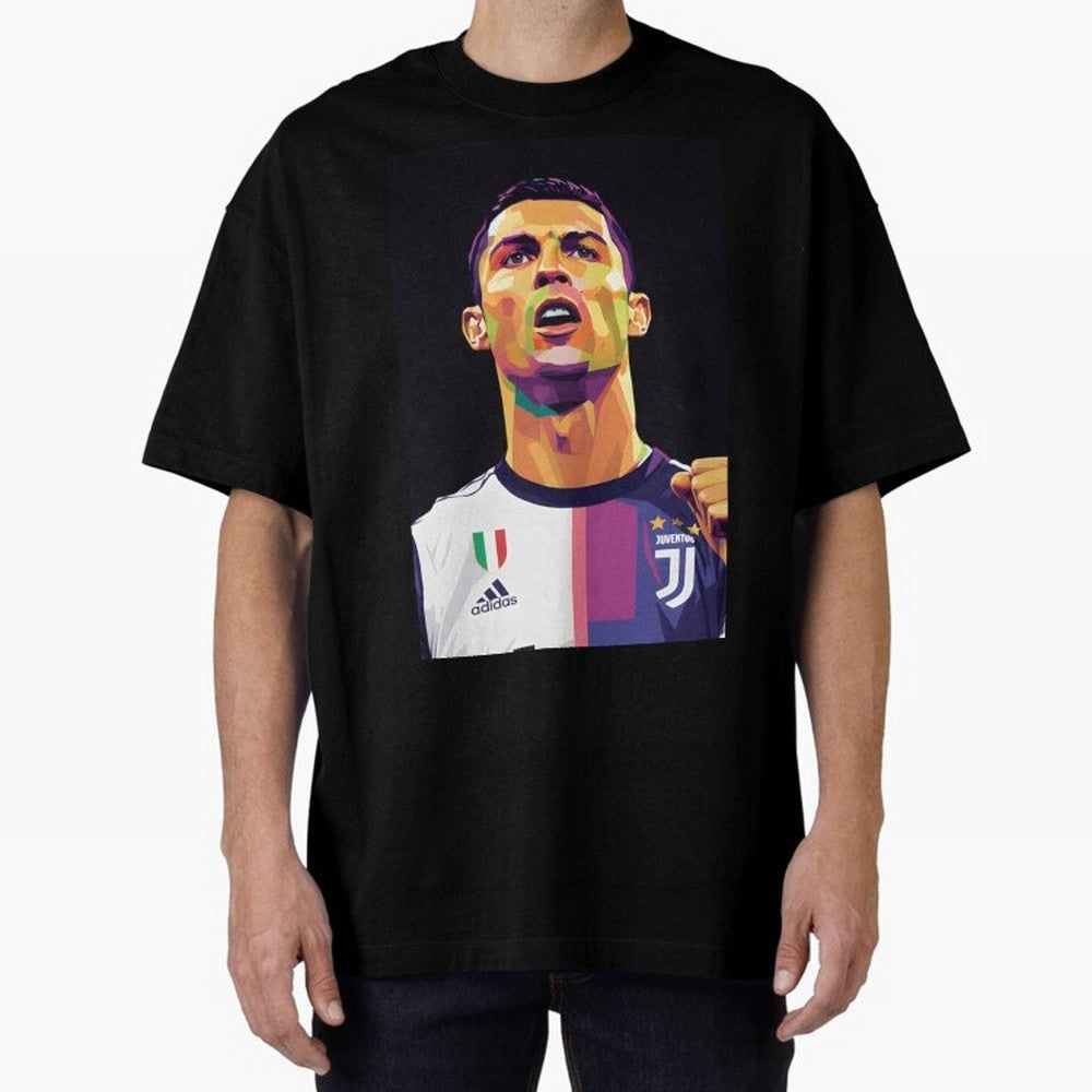 Ronaldo pop art Oversized T-Shirt Bring Legendary Rivalry Energy to Match Day Hype around FIFA World Cup 2026, Cristiano Ronaldo, England and Germany, Champion Mindset, Group Stage Buzz, Knockout Tension and Passionate Fan Culture; Perfect for