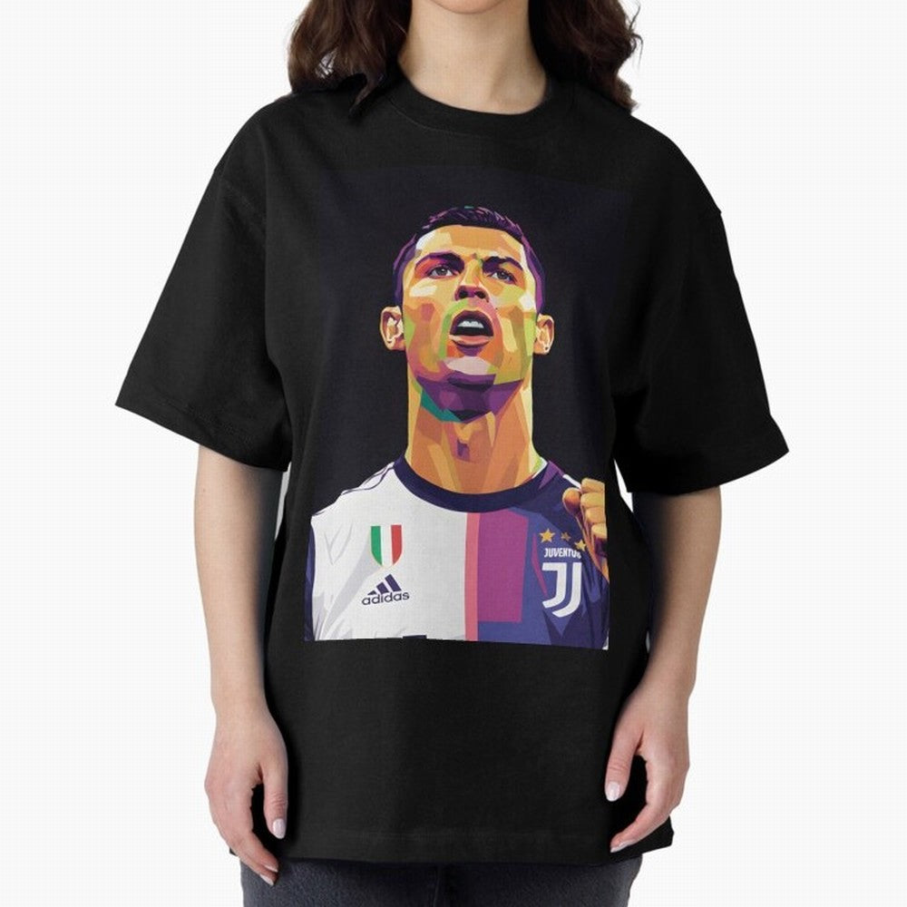 Ronaldo pop art Oversized T-Shirt Bring Legendary Rivalry Energy to Match Day Hype around FIFA World Cup 2026, Cristiano Ronaldo, England and Germany, Champion Mindset, Group Stage Buzz, Knockout Tension and Passionate Fan Culture; Perfect for