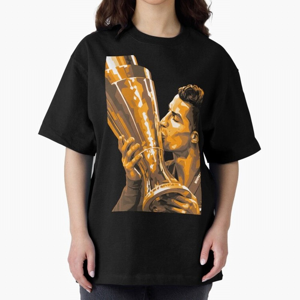 Ronaldo Oversized T-Shirt Enjoy Match Day Hype around FIFA World Cup 2026 Group Stage, CR7 and Messi, France and Portugal, Football History, Final Match Energy, Crowd Noise and Once in a Lifetime Moments; Ideal for Fans Who Follow Messi, Cristiano