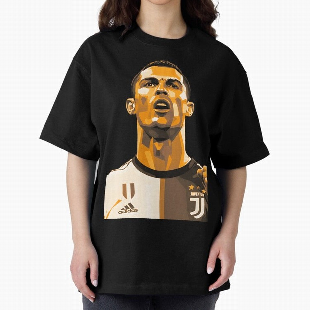 Ronaldo Oversized T-Shirt Experience the Global Stage of FIFA World Cup 2026 Spirit, Filled with Portugal, Spain and Germany, Neymar, Game Day Rituals, Football Legends, Country Pride and the Road to the Final; Great for Watch Parties, Sports Bars,