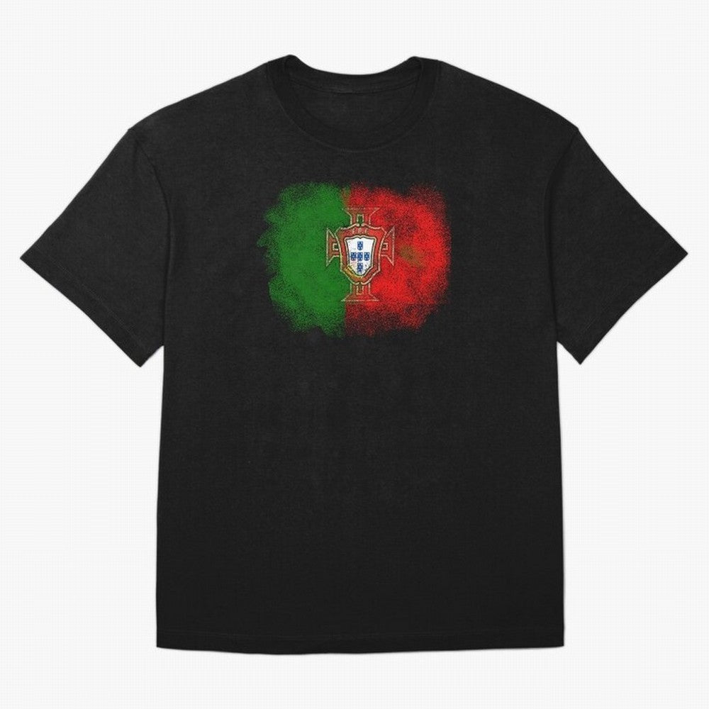Portugal Oversized T-Shirt Share the Excitement of Match Day Hype around FIFA World Cup 2026 Group Stage, Haaland and Mbappe, Germany, Championship Spirit, Famous Goals, Roaring Crowds and International Football Unity; Ideal for Fans Who Follow