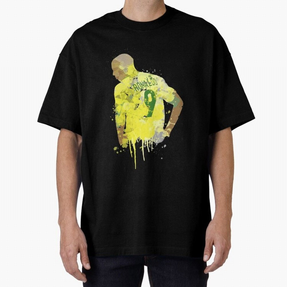 Ronaldo Brazil Legend Art Oversized T-Shirt Capture FIFA World Cup 2026 Group Stage Inspired by Neymar, England and Germany Energy, Worldwide Fan Energy, Dramatic Goals, Stadium Lights and Championship Celebrations; Created for Match Day Parties,