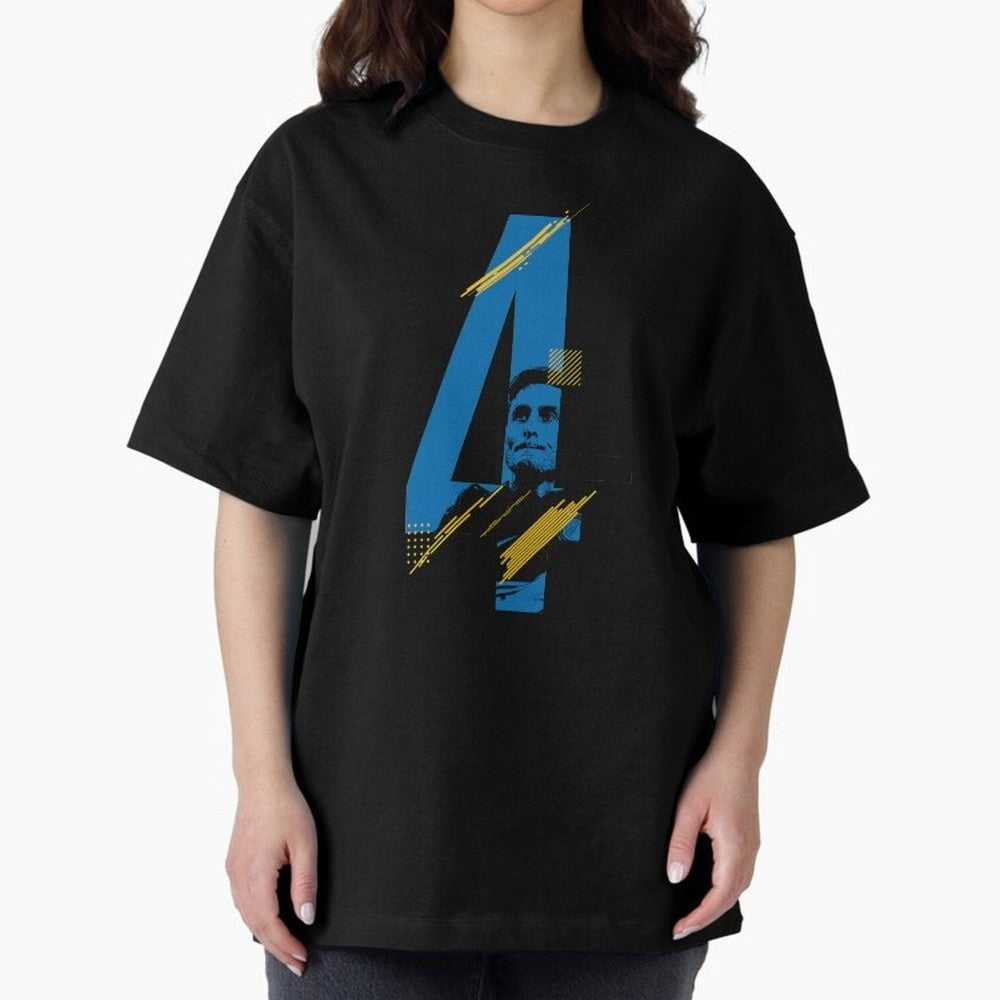 Javier Zanetti - El Tractor Oversized T-Shirt Fuel the FIFA World Cup 2026 Journey through Messi, Neymar and Mbappe Highlights, England, France and Netherlands Pride, Retro Football Energy, Iconic Rivalries, Trophy Chase Drama and Stadium