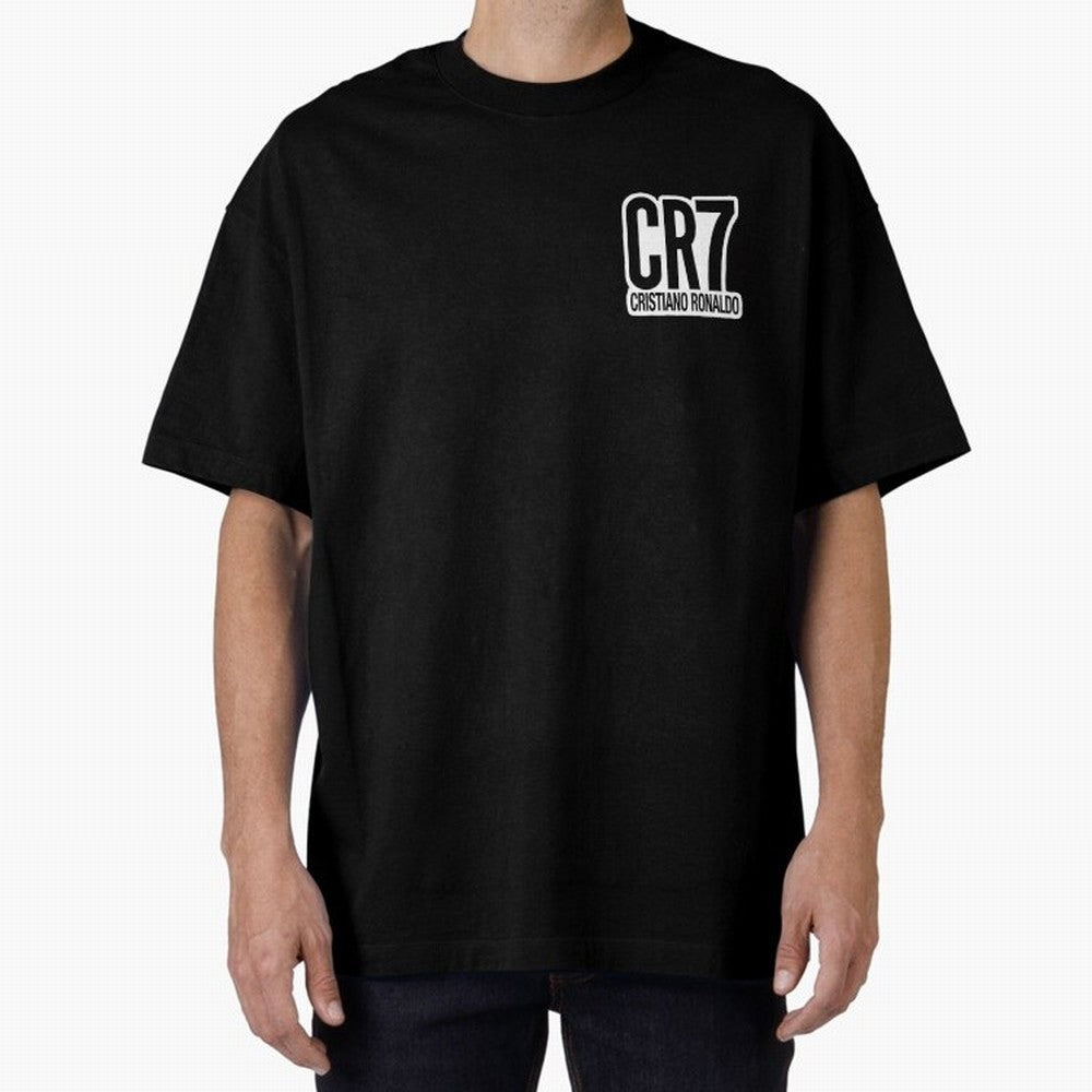 CR7 Oversized T-Shirt Represent Football Lovers during FIFA World Cup 2026 Group Stage for Fans of Messi, CR7 and Mbappe and Portugal, Bringing Vintage Soccer Flavor, Modern Football Stars, National Flags and Final Night Emotion; Perfect for Fans,