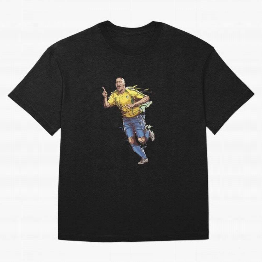 Brazilian Football Player from Milano Oversized T-Shirt Represent Fans Who Live for FIFA World Cup 2026 Built around CR7, England, France and Netherlands Energy, Global Supporter Spirit, Legendary Goals, National Colors and Tournament Celebration;