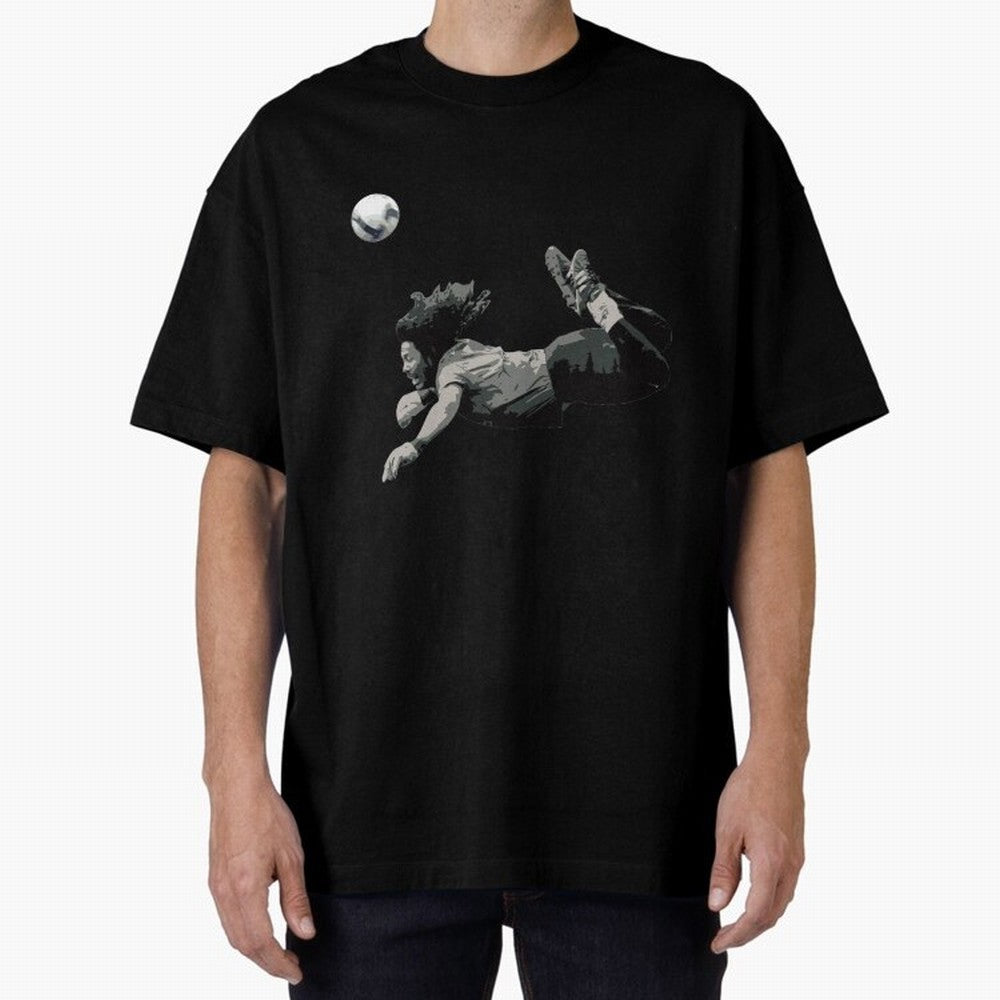 Rene Higuitas Scorpion kick35 Oversized T-Shirt Support Your Favorite Stars during Match Day Hype around FIFA World Cup 2026 Group Stage, Messi, France and Portugal, Champion Mindset, Group Stage Buzz, Knockout Tension and Passionate Fan Culture;