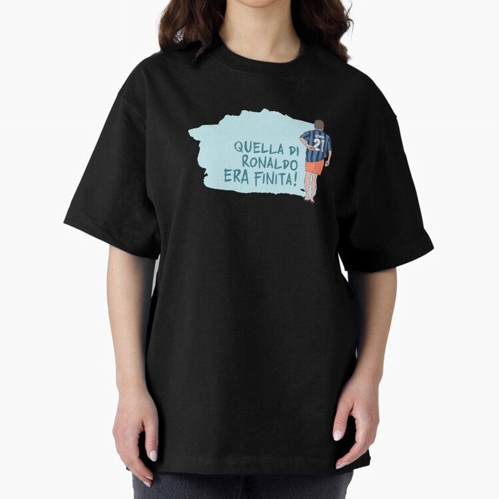 Sforza, quella di Ronaldo era finita! - AGG Oversized T-Shirt Honor the Football Icons of Global Football Passion for FIFA World Cup 2026 USA Canada Mexico, Connected to Cristiano Ronaldo, Netherlands, Supporter Pride, Iconic Celebrations,