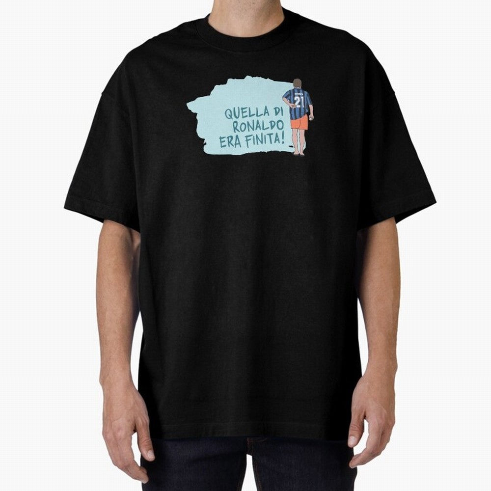 Sforza, quella di Ronaldo era finita! - AGG Oversized T-Shirt Honor the Football Icons of Global Football Passion for FIFA World Cup 2026 USA Canada Mexico, Connected to Cristiano Ronaldo, Netherlands, Supporter Pride, Iconic Celebrations,