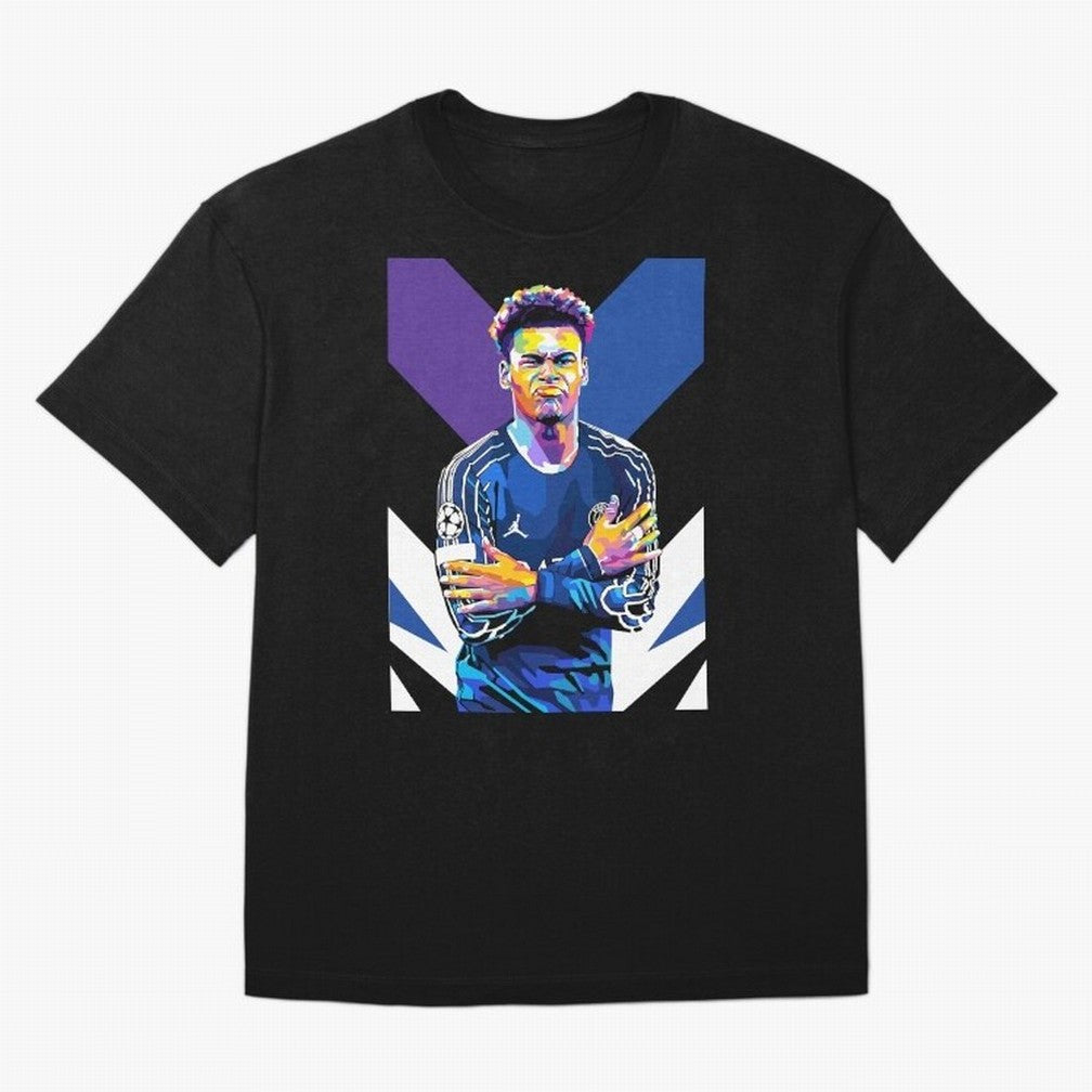Desire Doue in WPAP Style Oversized T-Shirt Celebrate Fan Favorites in Global Football Passion for FIFA World Cup 2026 Group Stage, Inspired by Haaland and Mbappe, Portugal, Spain and Germany, Goal Celebration Energy, Supporter Heritage, Football