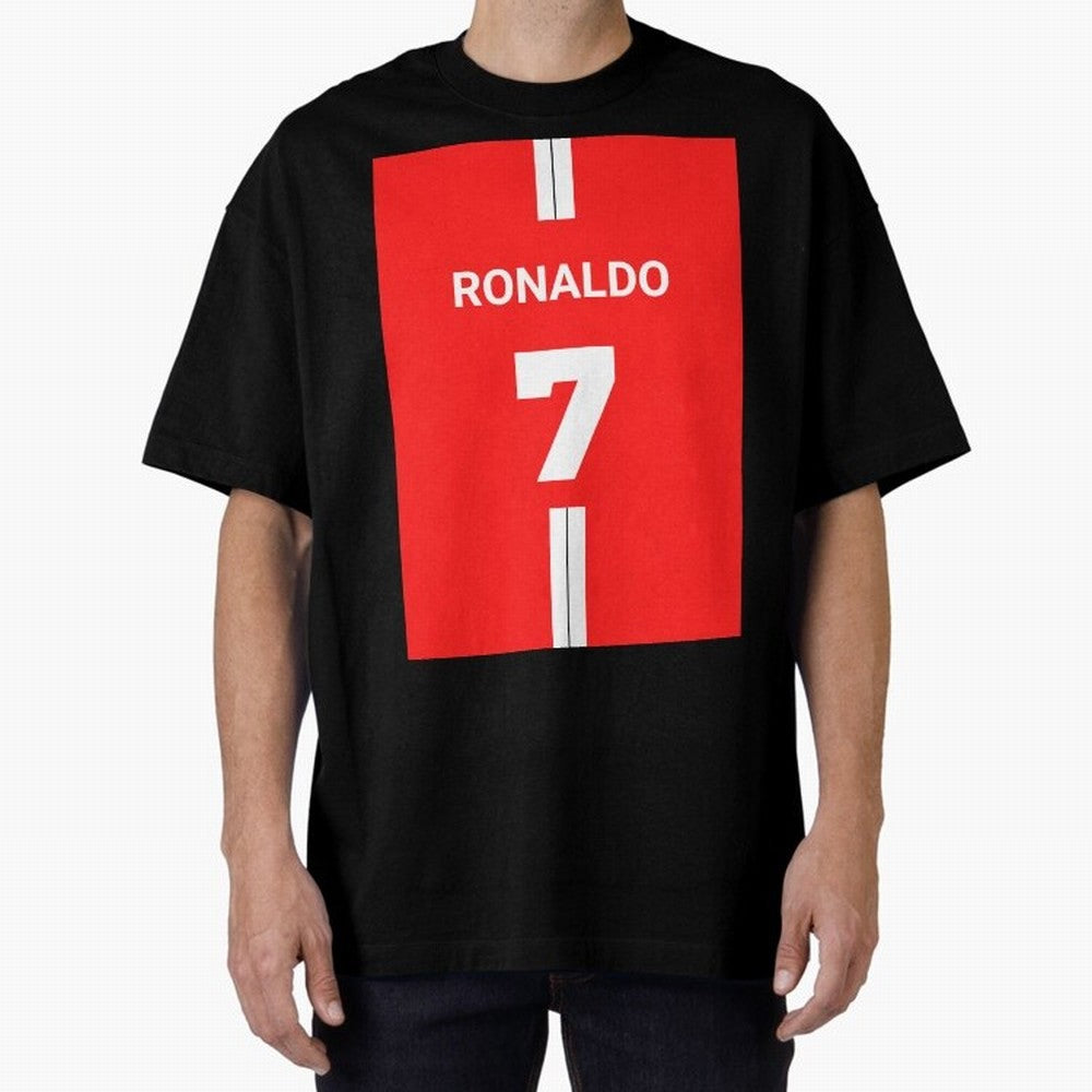 Ronaldo Jersey - 7 Back to Manchester Oversized T-Shirt Honor the Football Icons of FIFA World Cup 2026 Group Stage for Fans of Messi, Neymar and Mbappe and Germany, Bringing Fan Favorite Moments, National Team Passion, Big Match Drama and Soccer