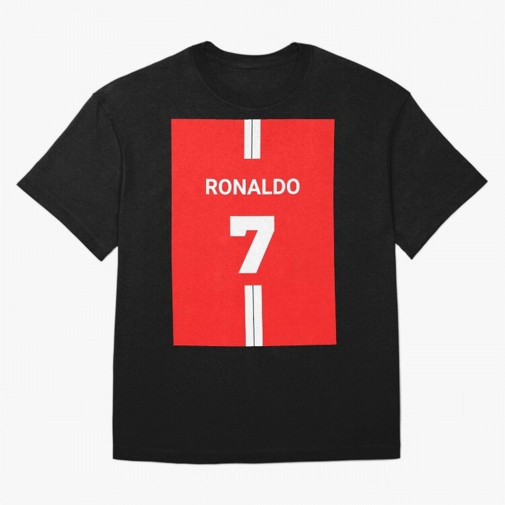 Ronaldo Jersey - 7 Back to Manchester Oversized T-Shirt Honor the Football Icons of FIFA World Cup 2026 Group Stage for Fans of Messi, Neymar and Mbappe and Germany, Bringing Fan Favorite Moments, National Team Passion, Big Match Drama and Soccer