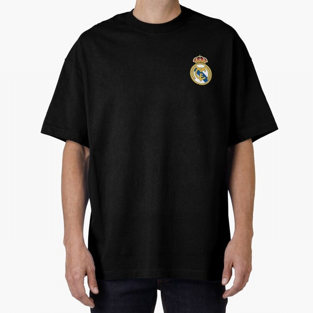Madrid Football Logo Oversized T-Shirt Celebrate the Magic of the FIFA World Cup 2026 USA Canada Mexico Journey through Mbappe and Neymar Highlights, France and Portugal Pride, Football Passion, Legendary Performances, Festival Vibes and Supporter