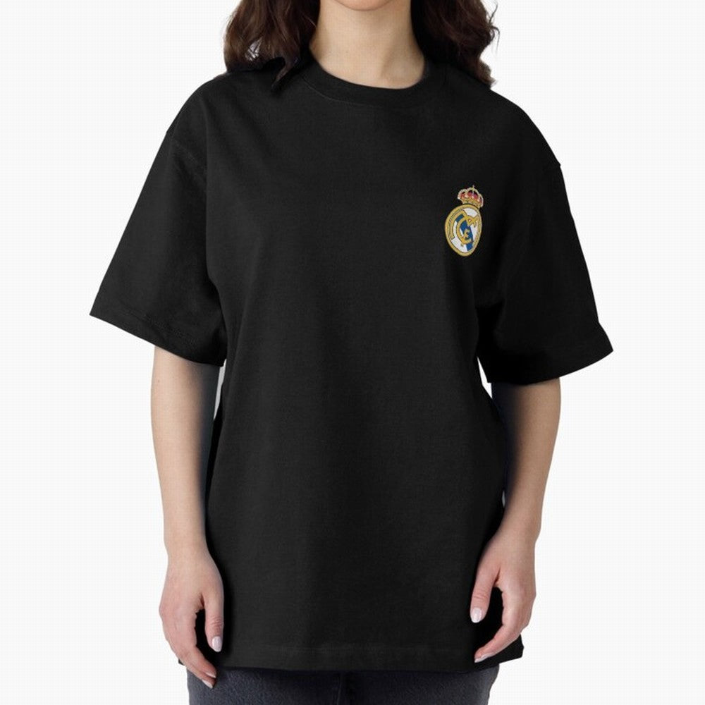 Madrid Football Logo Oversized T-Shirt Celebrate the Magic of the FIFA World Cup 2026 USA Canada Mexico Journey through Mbappe and Neymar Highlights, France and Portugal Pride, Football Passion, Legendary Performances, Festival Vibes and Supporter